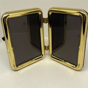 Double Brass Picture Frames Vintage